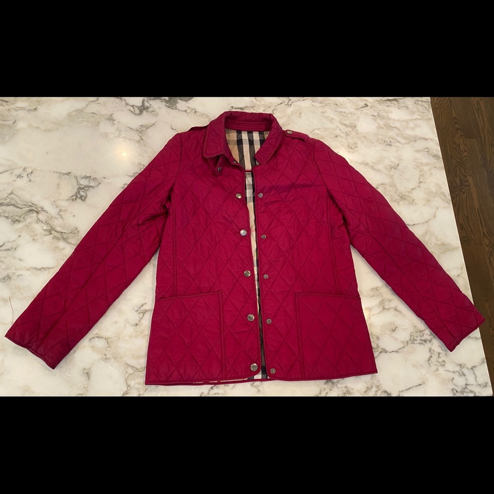 Girls Burberry Quilted Coat 12Y